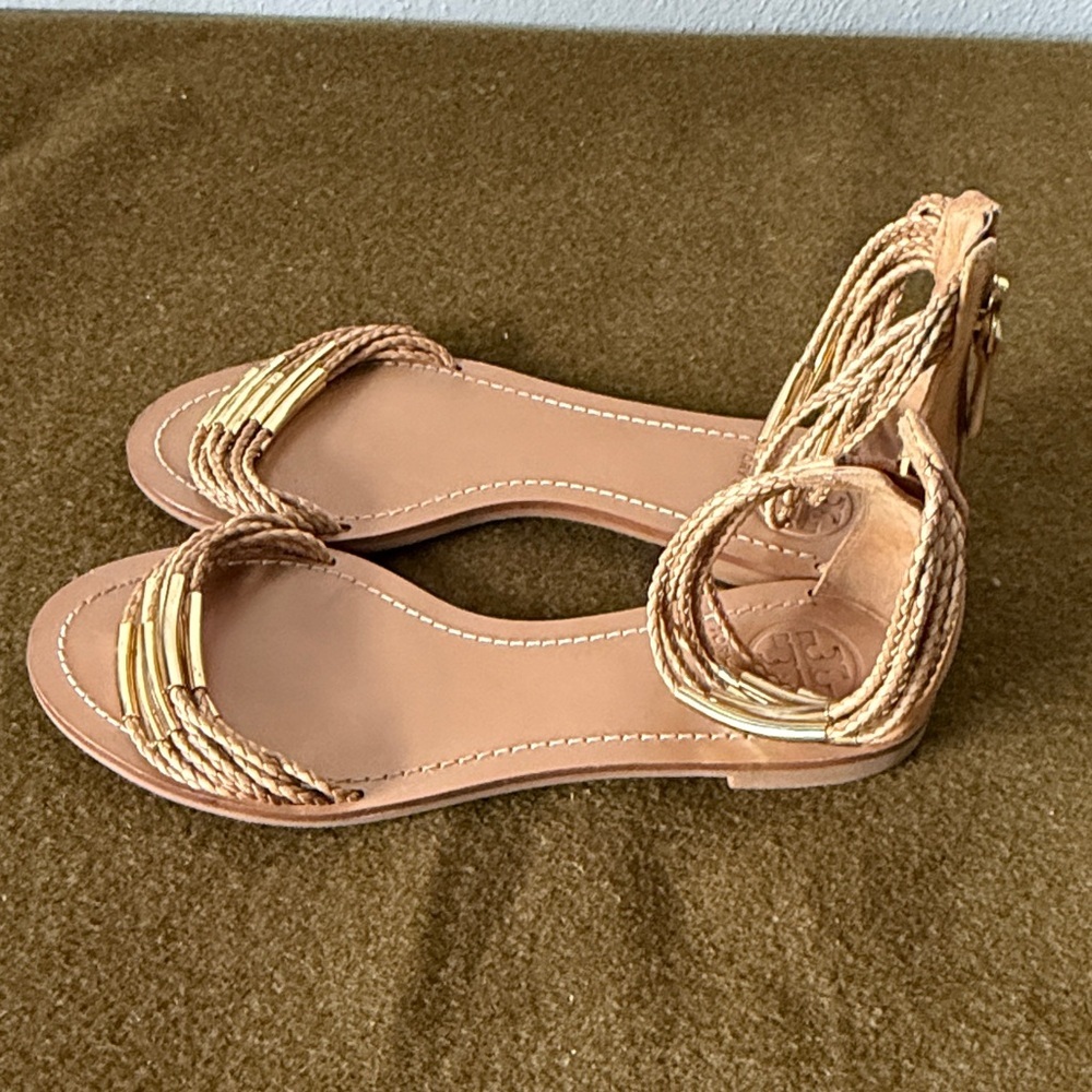 Tory Burch Mignon Braided Flat Sandals Womens 7 - Picture 3 of 7